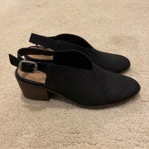 Lucky Brand lideton leather sling back pumps